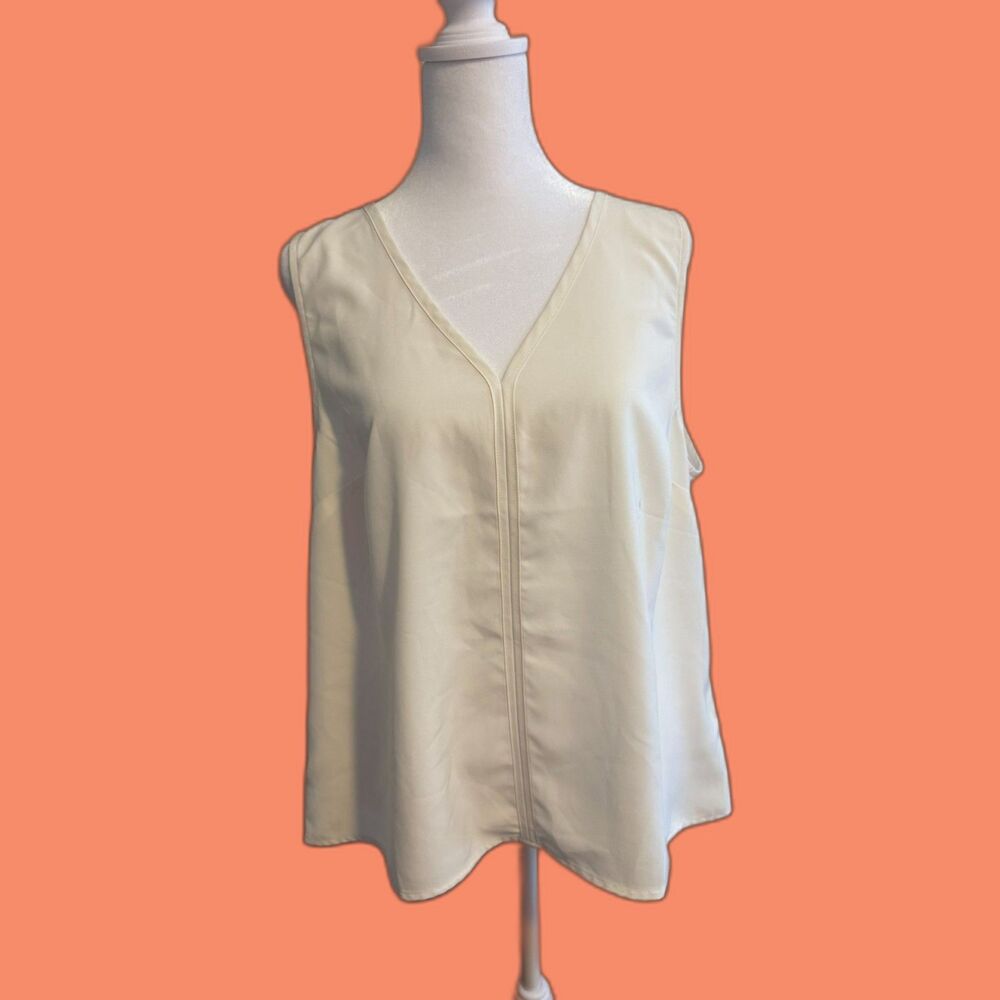 J. Crew Ivory Shell Blouse Size Large